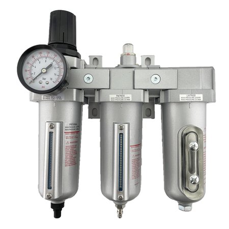 ALL TOOL DEPOT 3/4" NPT HEAVY DUTY 3 Stages Filter Regulator Coalescing Desiccant Dryer System (AUTO DRAIN) FRFLM766NA